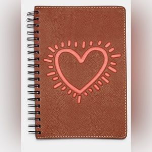Coach x Keith Haring Heart Sketchbook Journal Notebook NEW
